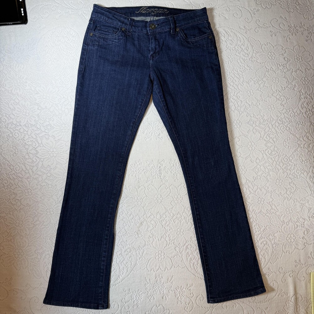 DELiA*s Morgan Jeans Juniors 9/10S Blue Low Rise Straight Dark Wash Denim